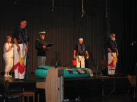 The Vegesack Whalermen explain Chicken on a Raft. Click to enlarge.